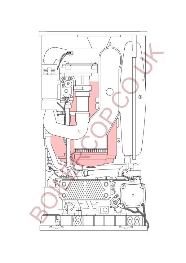 VAILLANT - ECOFIT - Ecofit Pure 835 Combi VUW 356/6-3 (H-GB) - Heat Exchanger